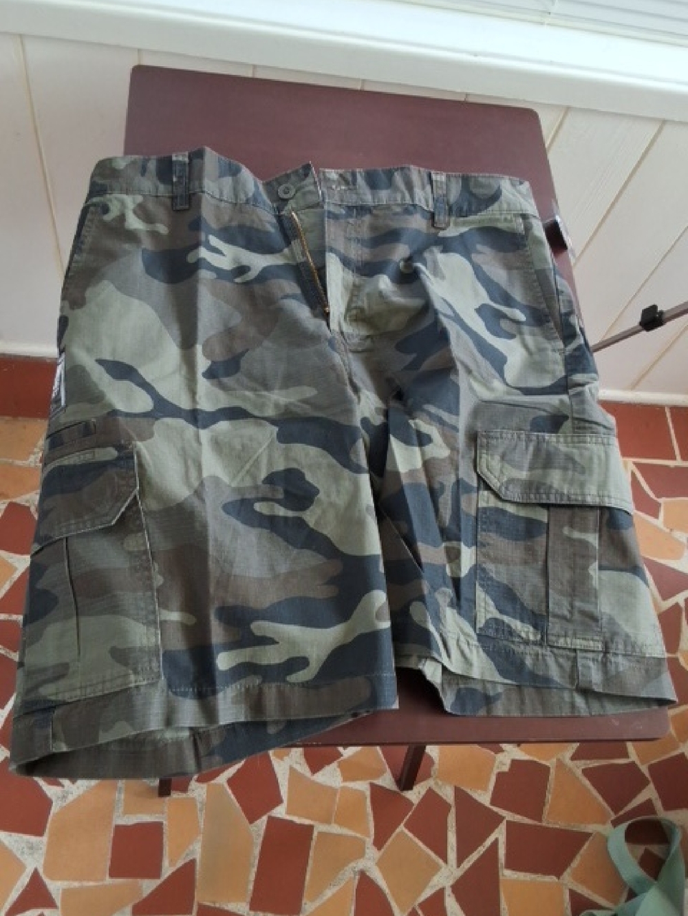 Men's Camo Cargo Shorts - Olive Green Dickies